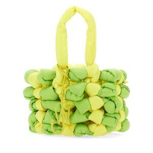 JW ANDERSON Woven Puffy Tote Bag Men GREEN Handbags